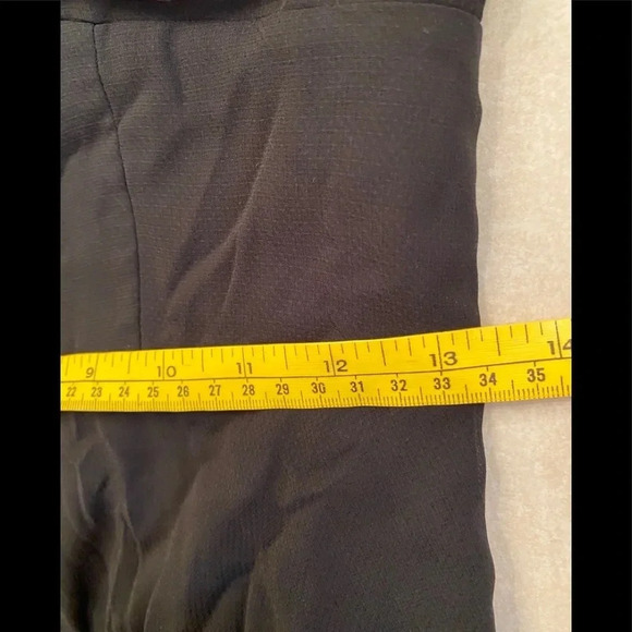 Ann Taylor Loft Black Cocktail Spaghetti Halter Tie Neck Chiffon Dress S… - Picture 10 of 10